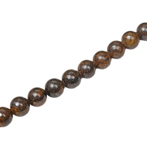 Cuentas sueltas de piedra Natural de 4/6/8/10/12mm, cuentas sueltas redondas de bronzita de piedra Natural para fabricación de joyas DIY - Product Image 6