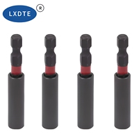Ensemble de porte-embouts hexagonaux à percussion professionnels de qualité industrielle LXD 1/4, connexion rapide pour perceuse avec tube coloré