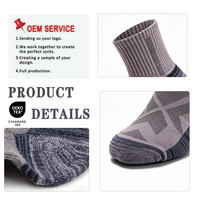 Chaussettes de randonnée légères en laine mérinos, coupe basse, anti-ampoules, unisexes, pour hommes et femmes