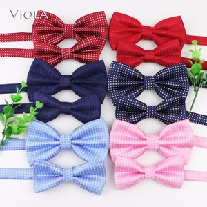 Conjunto de pajarita de lunares para padres e hijos, accesorios elegantes con diseño bonito para bodas y fiestas de mariposas - Product Image 1