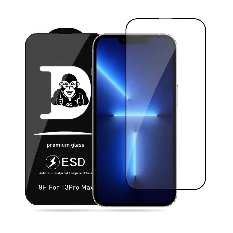 واقي شاشة الهاتف المحمول الصلب المقاوم للكهرباء الهوائية من الزجاج المقسى 9h 2.5d من المُصنع الأصلي Heybingo لأجهزة iPhone X 11 12 13 14 15 Pro Max