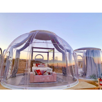Dôme géodésique en polycarbonate léger 100% de luxe de Shanghai pour maisons de villa vertes
