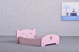 Lüks kedi Pet köpek yatağı E1 sınıf çevre dostu mobilya levha ahşap kedi yatak evcil hayvan kulubesi özelleştirilebilir - Product Image 5