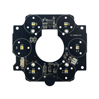 Conception de circuits imprimés LED infrarouges à lumière blanche ODM OEM, assemblage de cartes PCBA, capteurs optiques, accessoires de vidéosurveillance, caméra de sécurité nocturne