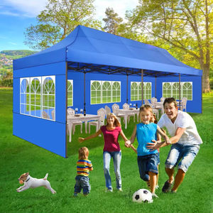 Gazebo extérieur 10'x30' pour mariage estival et fêtes, avec pare-soleil en tissu Oxford et structure en tubes d'acier verticaux - Product Image 5