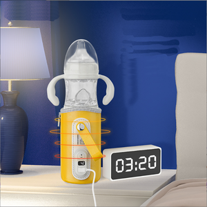 Mumlove-botella de leche caliente de 240ML, biberón de bebé funcional inteligente con USB, juego de biberón cálido de lujo único - Product Image 2
