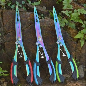 Pince de pêche Ztc459 en acier inoxydable à bec long multifonctionnelle avec crochets, durable pour la pêche à la ligne et la coupe de ligne - Product Image 4