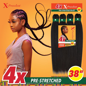 Xuchang Factory Low Price Retardant <strong>Braiding</strong> <strong>Hair</strong> EZ Pre-strected Braid 52" 3X4X 6X Spetra Fiber Braids <strong>Hair</strong> Extension for Black - Product Image 5