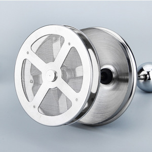 Ustensiles de cuisine en acier inoxydable mousseur manuel café <span class=keywords><strong>lait</strong></span> Blander <span class=keywords><strong>lait</strong></span> crémier pour cafetière avec couvercle à poignée résistant à la chaleur - Product Image 4