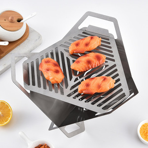 Fornello Portatile Leggero <span class=keywords><strong>Pieghevole</strong></span> Multifunzione a Forma di Carta per Campeggio, Forno <span class=keywords><strong>Pieghevole</strong></span>, <span class=keywords><strong>Barbecue</strong></span> Rinforzato - Product Image 2