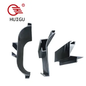 Aluminum Furniture Matte black free handle L-shaped cabinet handle