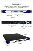 Mini PC Servidor Router de 1U y 19 Pulgadas para Montaje en Rack, Chipset C236, Core I5, Firewall Pfsense, 1Gbps de Rendimiento, 8000000