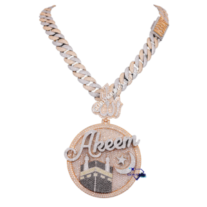 Fashion Women's 18K Gold Plated 925 Sterling Silver Moissanite <b>Moon</b> Drop Chain <b>Necklace</b> - Product Image 1