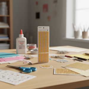 Adesivi con Strass Ilan 6mm Colore Oro Confezione Grande da 504 Pezzi - Product Image 2