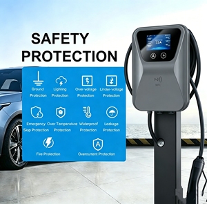 Chargeur mural rapide AC pour véhicules électriques intelligent à commande par application, 7 kW, 11 kW, 22 kW, 32 ampères, type 2, station de recharge pour usage domestique - Product Image 4