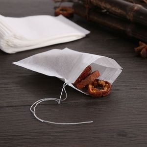 Disposable Wood Pulp Paper <b>Bags</b> Coffee Filters with <b>Strings</b> Travel Teabag(100pcs /<b>bag</b>) - Product Image 3
