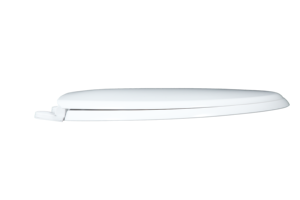 Asiento de Inodoro Redondo Blanco Moderno con Bisagras de Cierre Lento y Silencioso, Liberación Rápida para una Fácil Limpieza, Asiento y Tapa de Plástico Duradero - Product Image 3