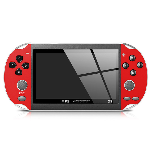 X7 4.3 Inch HD 8G Mini Handheld Game Console Retro Classic MP5 Video Game Player with Large Screen Handheld Game Players