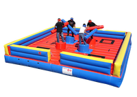 Jeux de Plein Air Gonflables pour Fête : Défi de Gladiateurs, Plateforme de Combat pour Enfants et Adultes