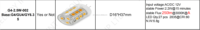 Lampe LED G4 2,5W de qualité supérieure, chanfreinée, GU4 12V, lampe LED G4, DC AC, bougie G4, ampoule GY6.35, lampe 220V GY6.35 110V, dimmable, 2200K 1000K CCT