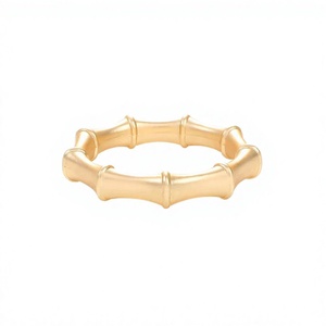 Anillos de Servilleta Ecológicos de Metal con Diseño de Bambú en Dorado para Mesa de Comedor, Bodas, Banquetes y Fiestas - Product Image 3