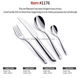 Bán hot chất lượng cao 304 thép không gỉ <span class=keywords><strong>Flatware</strong></span> <span class=keywords><strong>sets</strong></span> cấp thực phẩm đánh bóng Dao Muỗng Dĩa cho đám cưới khách sạn kinh doanh Quà Tặng - Product Image 4