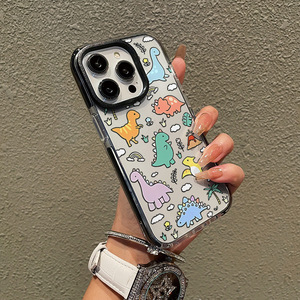 Explosions transfrontalières mignon dinosaure pour animaux de compagnie 13 <span class=keywords><strong>11</strong></span> Pro Max dessin animé étui de téléphone portable en TPU pour <span class=keywords><strong>iPhone</strong></span> 16 nouveau comprend le téléphone - Product Image 6