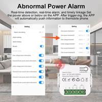 Compteur d'énergie intelligent bidirectionnel Tuya WiFi sur rail DIN pour la distribution commerciale en gros CE