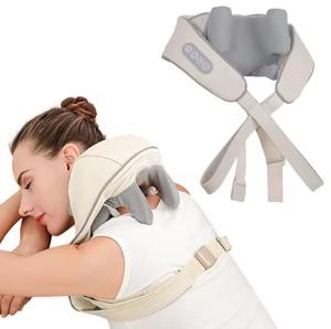 2024 nueva tecnología masajeador de hombro de cuello inalámbrico Mini masajeador Cervical con calor - Product Image 3
