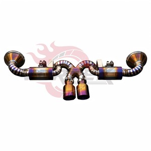 Escape Trasero Vortex Ultra Ligero de Titanio con Sistema Valvetronic para Porsche 911 992 GT3 4.0L 2022-2025, Rendimiento de Carreras - Product Image 4