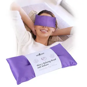 Bantal mata lavender untuk relaksasi yoga tidur paket panas dingin