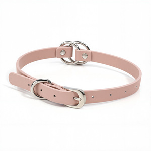 Colliers en cuir SM pour femmes, petits cercles, accessoires d'entraînement, vente en gros - Product Image 2