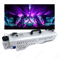 Machine à fumée portable compacte et légère, nébuliseur à main, LED couleur, distance de jet de 5 à 6 m, 1500 W, événements de mariage, matériau en fer