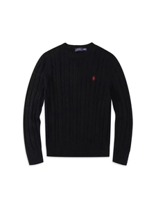Maglione <span class=keywords><strong>Slim</strong></span> Fit Casual in Lana per <span class=keywords><strong>Uomo</strong></span>, Stile Old Money Ralph, Logo Personalizzato - Product Image 5