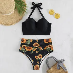 Wholesale 15 Year Old Girls Bikinis Push Up Sex Women High Waist Bikini Set