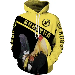 Hersteller hochwertiger Trainingsanzug übergroßer Hoodie kundenspezifisch cool Hahn Jagd Tarnung 3D gedruckt Herren Trainingsanzug Hoodies