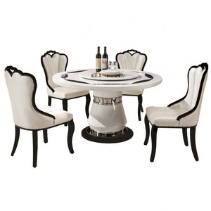 Mesa de Comedor Redonda de Mármol Blanco de Alta Calidad y Estilo Lujoso GEDO <span class=keywords><strong>2026</strong></span> - Product Image 2