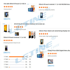 Écran publicitaire intérieur tactile LCD ultra-fin, le mieux noté, Windows Android, kiosque, totem, magasin de détail, ascenseur - Product Image 2