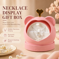 Boîte Cadeau en Gros pour Collier LED, Boîte d'Emballage Bijoux en Forme d'Ours, Boîte Cadeau Romantique Personnalisable en Couleur