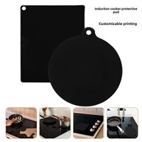 Tapis de protection populaire en silicone pour cuisinière à induction, résistant à l'huile, conducteur de chaleur, résistant à la chaleur, style européen et américain