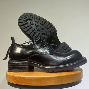 Chaussures Chukka pour hommes en cuir véritable à semelle épaisse, style rétro, décontractées et habillées, pour l'été, l'automne et l'hiver, petite taille, style anglais, à lacets, plateforme - Product Image 4