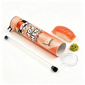 Biodegradable Sushi Tube Luxury Design Food-Grade Packaging <b>Gift</b> Cardboard Paper Cylinder <b>Box</b> - Product Image 1