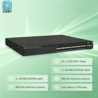 Switch Ethernet RUCKUS ICX 7550-24F dengan 24 Port 1/10G SFP Plus, Dual Uplink 40/100G QSFP28, Routing L3 Latensi Rendah