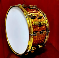 Tambour de parade martelé en aluminium argenté pour performance de fanfare, percussion, logo personnalisé, vente en gros, modèle élargi