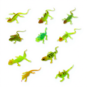 Allianze 10 Estilos Juguete Antiestrés Novedoso para Niños, Juguete de Lizardo Creativo de TPE Elástico que Brilla en la Oscuridad - Product Image 1