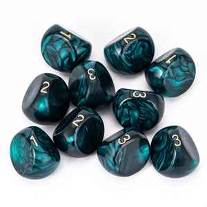 Dés en acrylique personnalisés à 3 faces avec logo personnalisé en 6 couleurs pour les jeux Donjons <span class=keywords><strong>et</strong></span> Dragons - Product Image 2