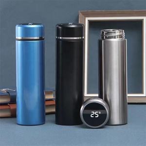 17oz 500ml Nuevas llegadas Pantalla de temperatura LED Acero inoxidable Vacío Gimnasio Deportes Botella de agua inteligente con Infusor de filtro - Product Image 6