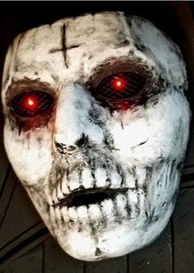 Party Props Scary Masquerade <b>Led</b> Glowing Latex <b>Mask</b> for <b>Halloween</b> Eve - Product Image 5