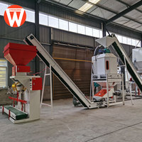 Nouvelle ligne de production de granulés d'aliments pour poulets de chair de la marque Strongwin, projet clé en main, 1-2,5 t/h, moteur Siemens, taux de formage de 98%