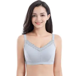 Soutien-gorge en dentelle de coton avec poches pour chirurgie mammaire, en Silicone, prothèses mammaires artificielles, soutien-gorge sans fil pour femme, 6052